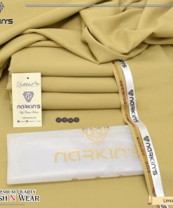 Narkin Winter Wash & Wear Fabric – Lime Color | Premium 4 Meter Unstitched Suit