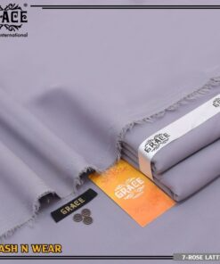 Grace Wash & Wear Fabric – Rose Lilac  | Premium 4 Meter Unstitched Suit