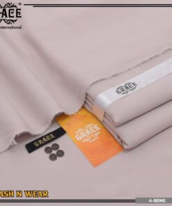 Grace Wash & Wear Fabric – Mist Grey  | Premium 4 Meter Unstitched Suit